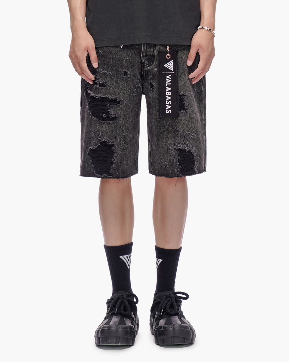 VALABASAS Compass Jorts Grey Wash