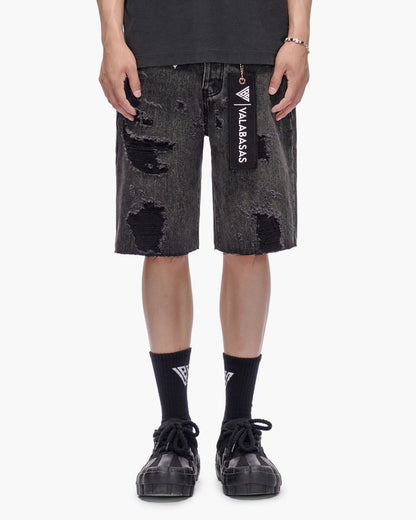 VALABASAS Compass Jorts Grey Wash