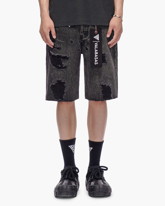 VALABASAS Compass Jorts Grey Wash