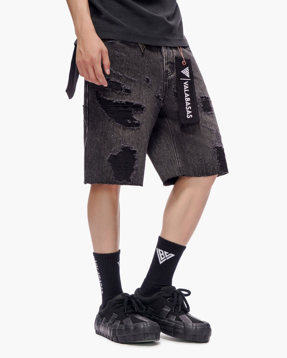 VALABASAS Compass Jorts Grey Wash