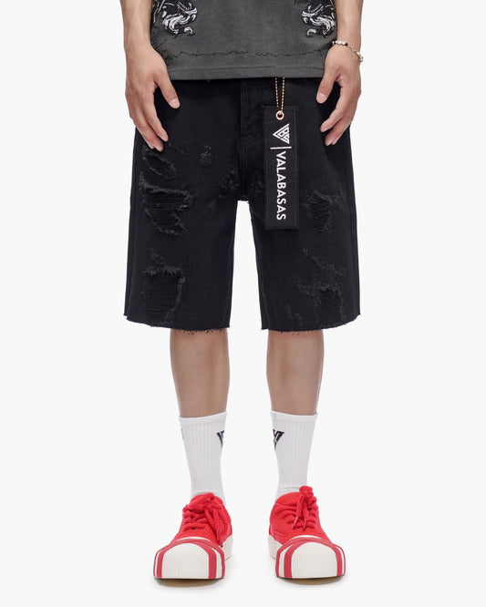 VALABASAS Compass Jorts Jet Black