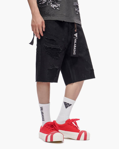 VALABASAS Compass Jorts Jet Black