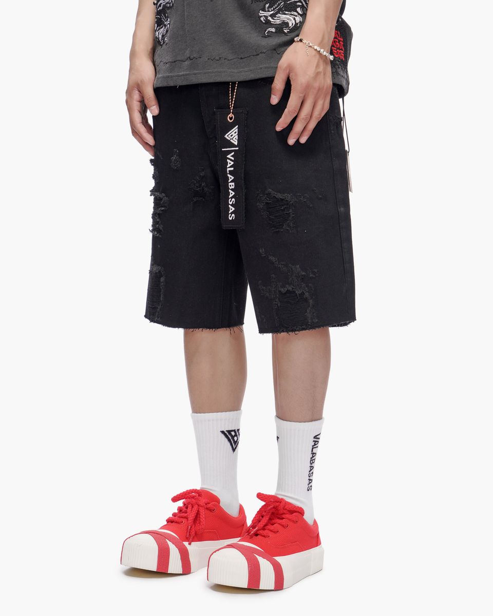 VALABASAS Compass Jorts Jet Black