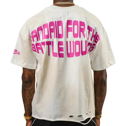 ROUDPLAY 🩹 BASIC TEE WHITE PICK