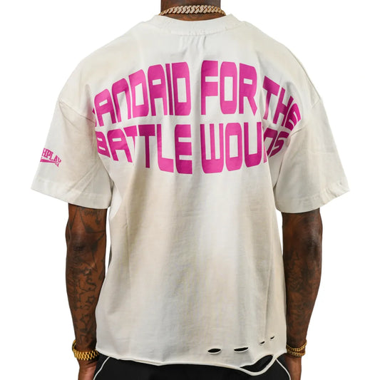 ROUDPLAY 🩹 BASIC TEE WHITE PICK