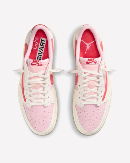 Air Jordan 1 Retro Low OG SP Travis Scott Sail Tropical Pink