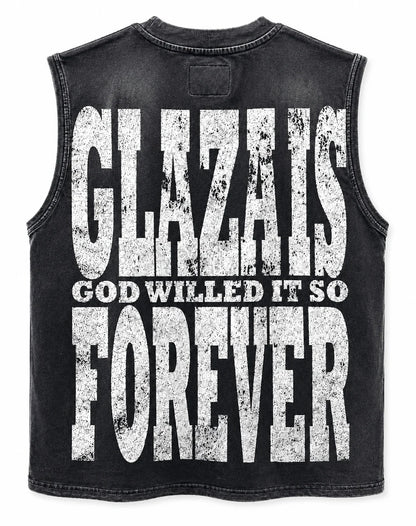 GLAZA GOOD Wash Sleeveless Tee BLUE