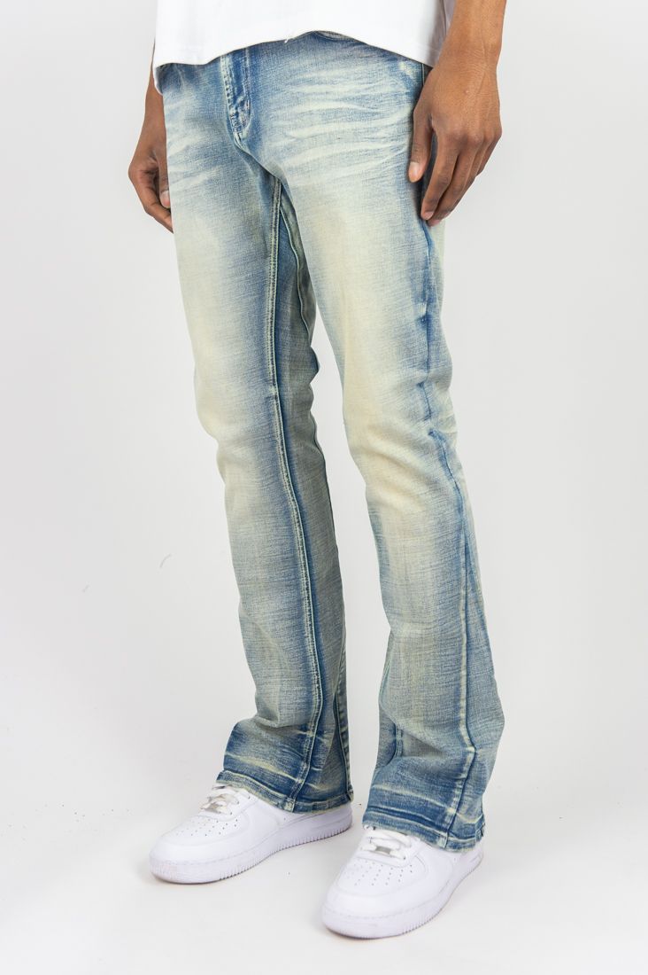 FLARE ROAD  FIT DENIM PANTS