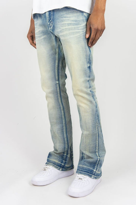 FLARE ROAD  FIT DENIM PANTS