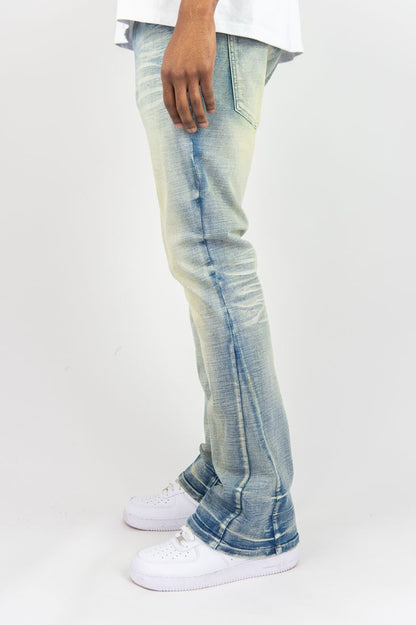FLARE ROAD  FIT DENIM PANTS