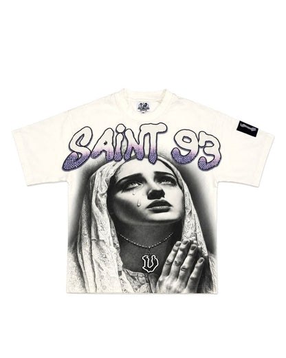 VAMPIRE WHITE ROSARY TEE