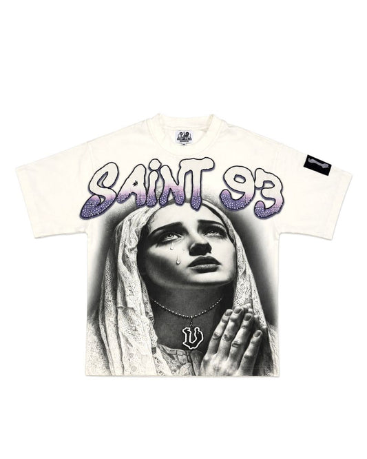 VAMPIRE WHITE ROSARY TEE