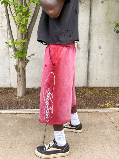 VAMPIRE ASH RED SWEATSHORT