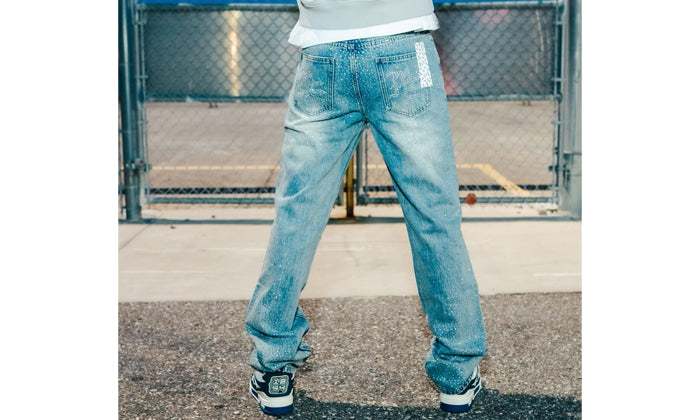 ME&#8217; Rhinestone Jeans3