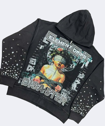 Hoodie Element Drip Black BB