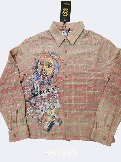 Majestik Shirt Clear Pink