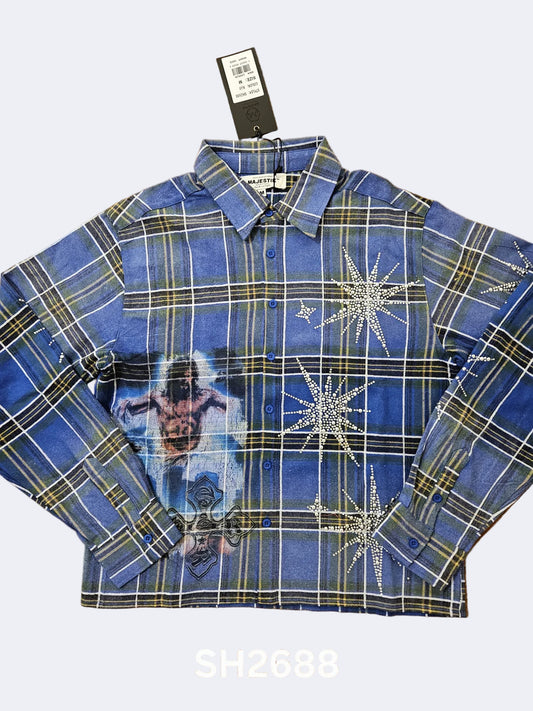 Majestik Shirt Blue