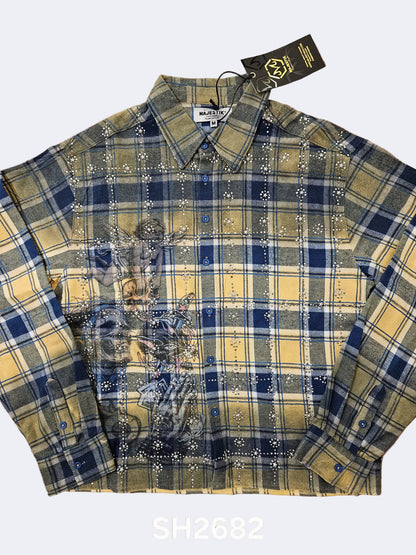 Majestik Shirt Storm Blue