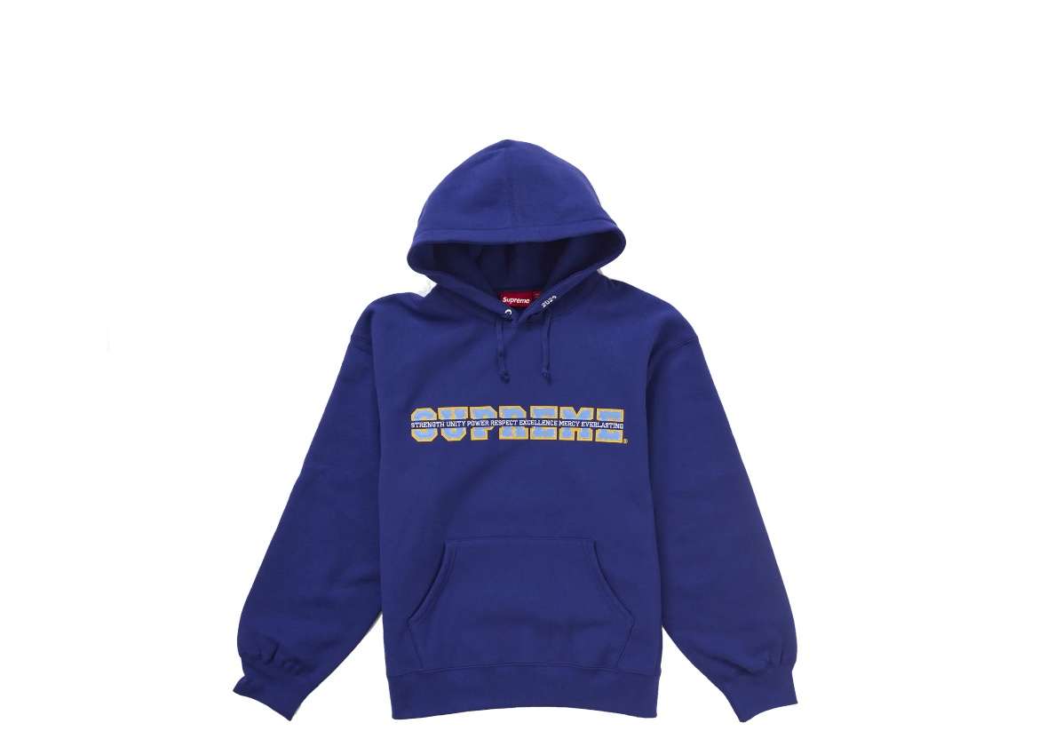 SUDADERA SUPREME COLLEGIATE AZUL  FW24/2024